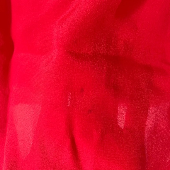 Pinko Red Silk Blouse with Flutter sleeves - Picture 10 of 13